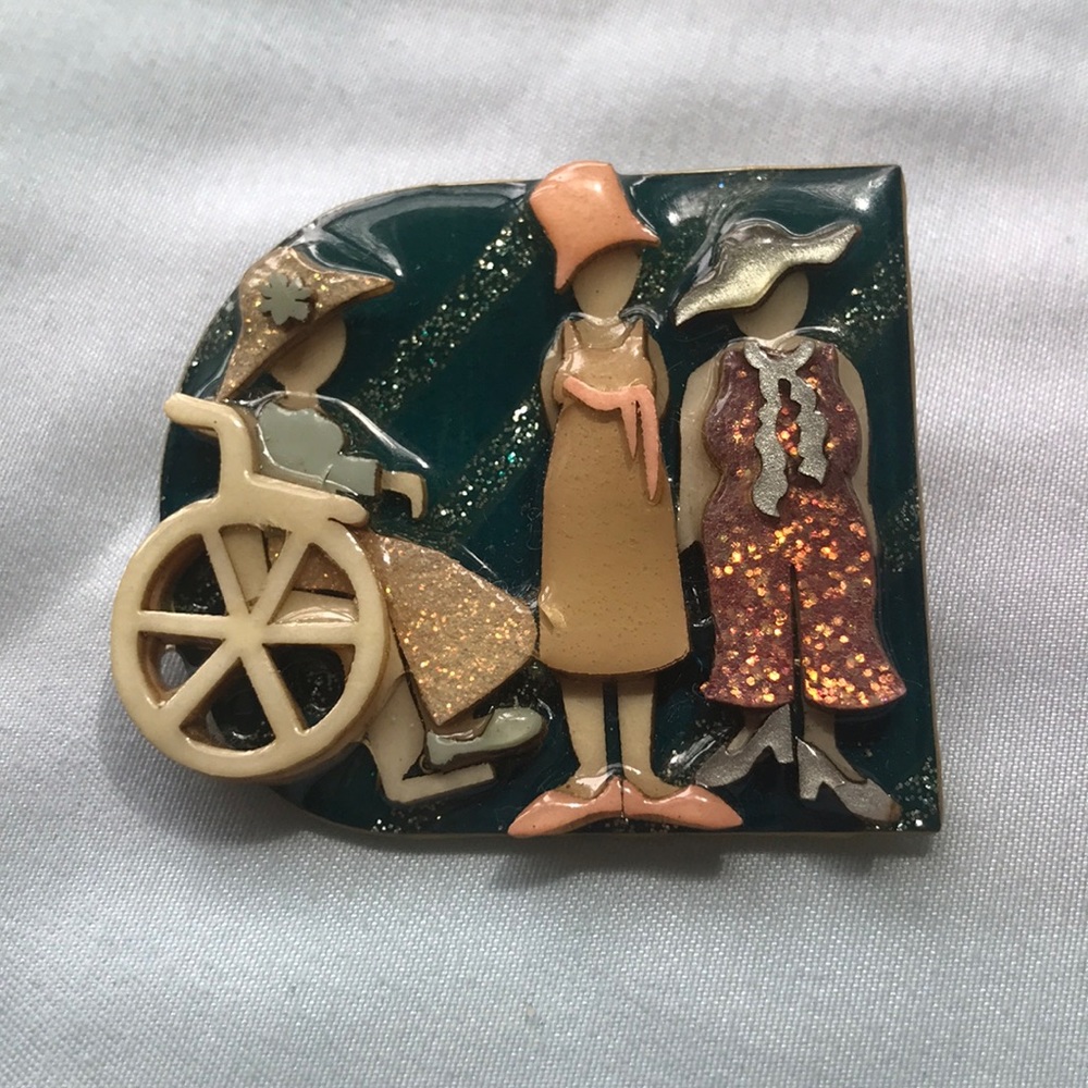 Small woman’s pin